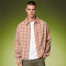 Custom Crop Fit Acid Washed Shirt | 100% Cotton Plaid Shirt | Vintage Streetwear Shirt