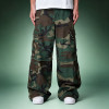 Custom Patchwork Camouflage Pants | Multi-pocket Cargo Pants | Loose Wide-leg Trousers