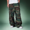 Custom Patchwork Camouflage Pants | Multi-pocket Cargo Pants | Loose Wide-leg Trousers