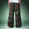 Custom Patchwork Camouflage Pants | Multi-pocket Cargo Pants | Loose Wide-leg Trousers