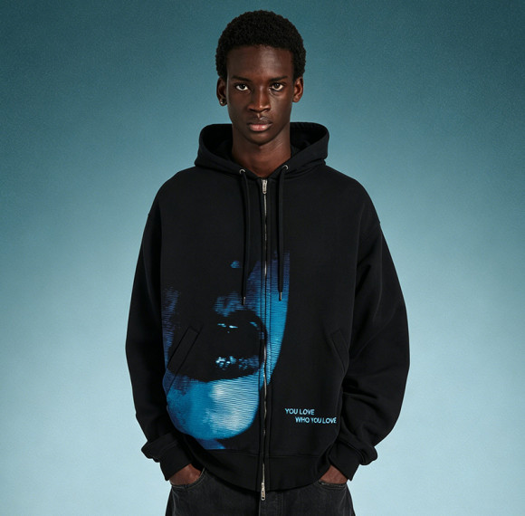 Custom 500Gsm Cotton Hoodie | Zip Up Designer Acid Wash Sweatshirt | Oversized Screen Print Hoodie