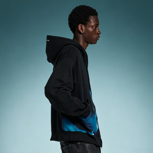 Custom Screen Print Heavyweight Hoodie | Vintage Streetwear Hoodie | OEM Hoodie Manufacturer