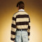 Custom Long-sleeved Polo T-shirt | Striped Print 100% Cotton T-Shirt | Streetwear manufacture