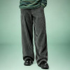 OEM Custom Casual Vintage Pants  |  Wide-leg Corduroy Embroidery Pants | Streetwear Manufacturer
