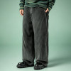 OEM Custom Casual Vintage Pants  |  Wide-leg Corduroy Embroidery Pants | Streetwear Manufacturer