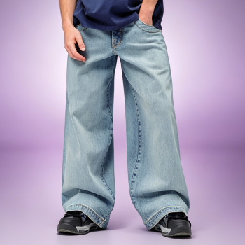 Custom Casual baggy Men's Denim Pants | Washed Embroidery Jeans | Pants Manufacturer