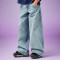 Custom Casual baggy Men's Denim Pants | Washed Embroidery Jeans | Pants Manufacturer