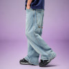 Custom Casual baggy Men's Denim Pants | Washed Embroidery Jeans | Pants Manufacturer