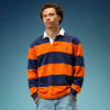 Custom Long-sleeved Polo T-shirt | 100% Cotton Striped Vintage T-Shirt | Streetwear Supplier