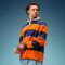 Custom Long-sleeved Polo T-shirt | 100% Cotton Striped Vintage T-Shirt | Streetwear Supplier