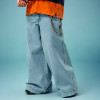 Custom Wide-Leg Jeans | Casual Vintage Embroidery Pants | Wash Jeans Manufacturer
