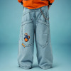 Custom Wide-Leg Jeans | Casual Vintage Embroidery Pants | Wash Jeans Manufacturer