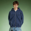 Custom Embroidery Logo Zipper Hoodie | Acid Wash Vintage Heavyweight Hoodie | Streetwear Supplier