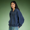 Custom Embroidery Logo Zipper Hoodie | Acid Wash Vintage Heavyweight Hoodie | Streetwear Supplier