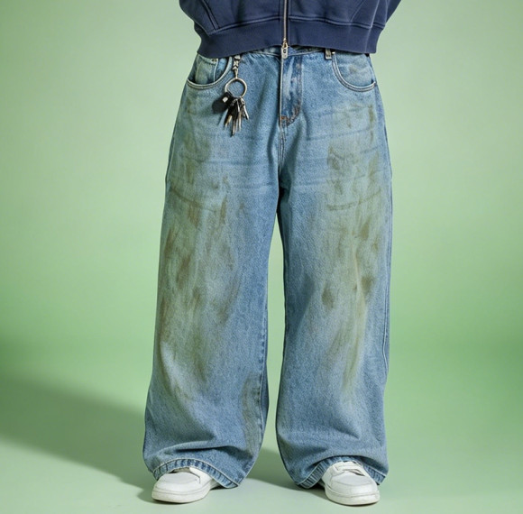 Custom Washed Distressed baggy Jeans | Straight Leg Denim Jeans Supplier | Mens Pants Manufacturer
