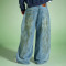 Custom Washed Distressed baggy Jeans | Straight Leg Denim Jeans Supplier | Mens Pants Manufacturer