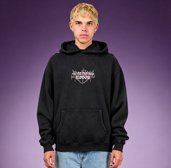 100% Cotton Boxy Fit Sweatshirt | Acid Wash Streetwear Hoodie |  Custom DTG Print Hoodie