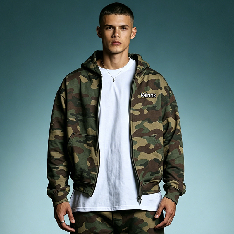  Crop Fit Cotton Hoodie