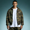 Custom Crop Fit Cotton Hoodie | Vintage Zip-up Hoodie | Streetwear Hoodie Manufacturer |  Camouflage Hoodie