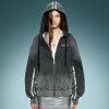 Custom Zip Up Uniex Hoodie | Acid Wash Reflective Stripe Hoodie | Streetwear Supplier