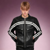 Custom Motorcycle Jacket | Leather Jacket | Men's Stripe Jacket | High Quality Jacket Manufacturer