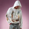 Custom Oversized Graphic Print Hoodie | Cotton Fleece Hoodie | Drop Shoulder Streetwear Pullover Hoodie