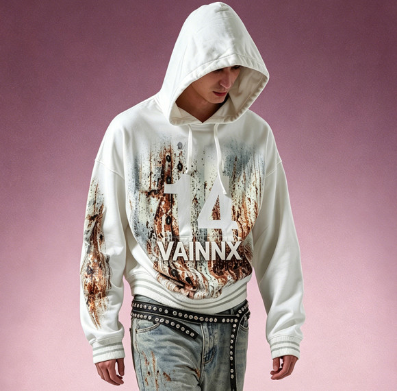 Custom Oversized Graphic Print Hoodie | Cotton Fleece Hoodie | Drop Shoulder Streetwear Pullover Hoodie