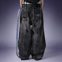 Custom Wash Faded Jeans | Distressed Wide Leg Baggy Pants | Streetwear Pants Manufacturer