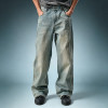 Custom Heavyweight 100% Cotton Denim Pants | Washed Baggy Jeans | High Quality Pants Manufacturer