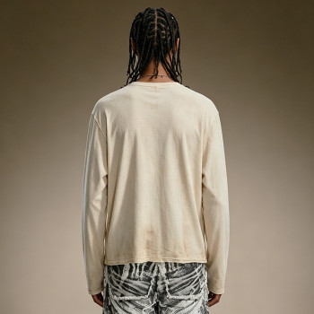 Custom Lightweight 100% Cotton T-shirt | DTG Print High Quality Long Sleeve | Streetwear Retro T-shirt