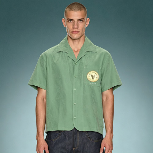 Custom Camp Collar Short Sleeves Shirt | Baggy Casual Crop Fit Shirt | Streetwear Shirt Supplier