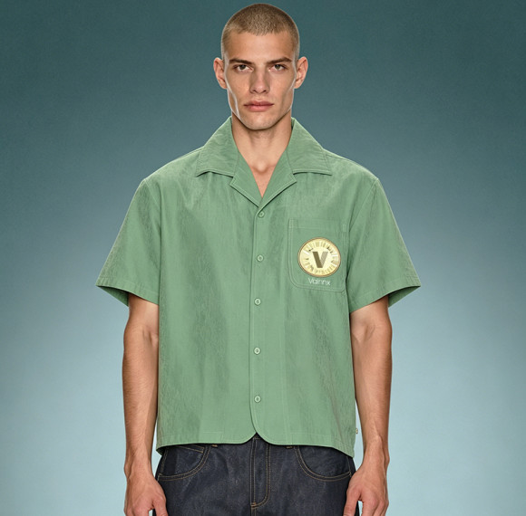 Custom Camp Collar Short Sleeves Shirt | Baggy Casual Crop Fit Shirt | Streetwear Shirt Supplier