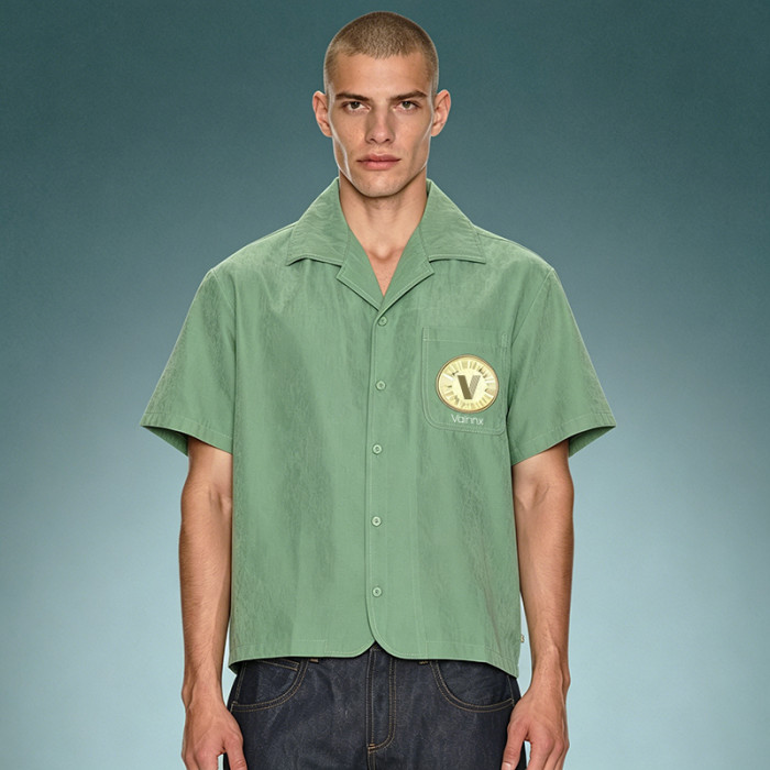 Custom Camp Collar Short Sleeves Shirt | Baggy Casual Crop Fit Shirt | Streetwear Shirt Supplier