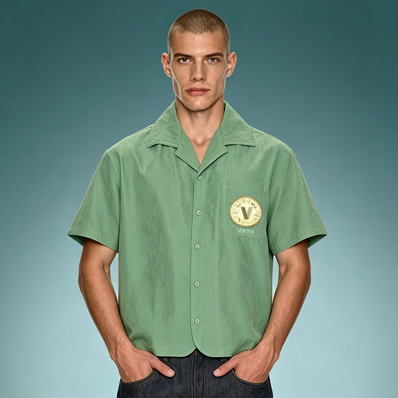 Camp Collar Short Sleeves Shirt
