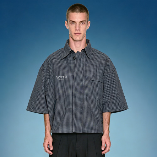 Custom Men's Casual Button Up Shirt | Boxy Fit Work Shirts | Oversized Streetwear Supplier