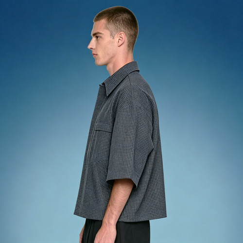 Custom Men's Casual Button Up Shirt | Boxy Fit Work Shirts | Oversized Streetwear Supplier