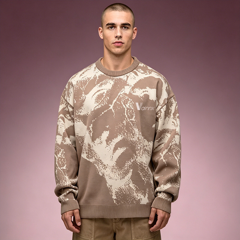 Jacquard Knit T-shirt