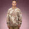 Custom Men's Long Sleeve Digital Print Tee | Heavyweight Cotton Fleece Designer T-shirt | Jacquard Knit T-shirt