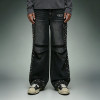 Custom Acid Washed Jeans | Rhinestone Wide Leg Cargo Pants | High Quality Streetwear Jeans Manufacturer