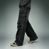 Custom Acid Washed Jeans | Rhinestone Wide Leg Cargo Pants | High Quality Streetwear Jeans Manufacturer