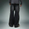 Custom Acid Washed Jeans | Rhinestone Wide Leg Cargo Pants | High Quality Streetwear Jeans Manufacturer