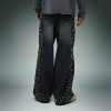 Custom Acid Washed Jeans | Rhinestone Wide Leg Cargo Pants | High Quality Streetwear Jeans Manufacturer