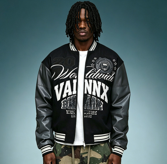 Custom Varsity Jacket | Sportswear Leather Jacket | Men's Print Bomber Jacket | Chenille Embroidery Jacket