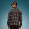 Custom 260 Gsm Cotton Plaid Shirt | Embroidery Patchwork Shirt | Men's Streetwear Shirt
