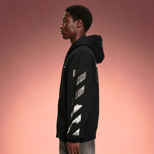 Custom Screen Print Zipper Hoodie | 500GSM Cotton Heavyweight Hoodie | Streetwear Hoodie Supplier