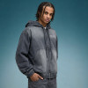 Custom Zip Up Denim Hoodie | Acid Wash Heavyweight Drawstring Hoodie | Streetwear Manufacturer