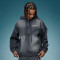 Custom Zip Up Denim Hoodie | Acid Wash Heavyweight Drawstring Hoodie | Streetwear Manufacturer