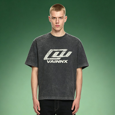 Custom Acid Wash Boxy T-Shirt | Thick Cotton Breathable T-shirt | DTG Print Vintage Tee