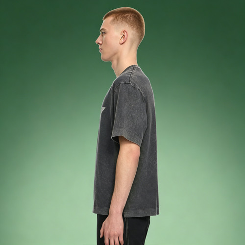 Custom Acid Wash Boxy T-Shirt | Thick Cotton Breathable T-shirt | DTG Print Vintage Tee