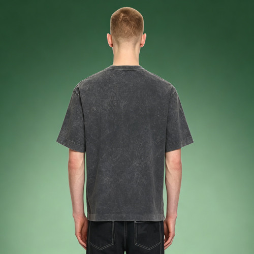 Custom Acid Wash Boxy T-Shirt | Thick Cotton Breathable T-shirt | DTG Print Vintage Tee